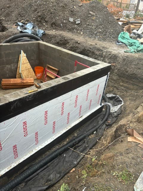 Fondations et drain français - Fondation