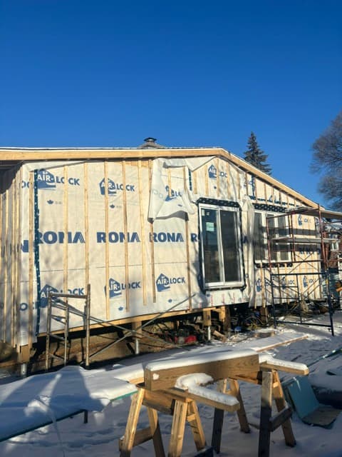 Agrandissement d'un bungalow à Longueuil